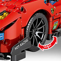 NEWRICW GT-V12 - Kit de construcción de autos deportivos, 1:14 Super Sports Car Building Blocks Model Toys, para adultos de 12 años, niños (1039 piezas) - details 2