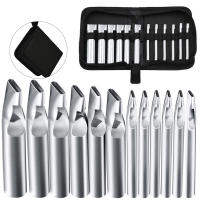 Juego De 12 Piezas De Taladro De Cuero Oval Forma Con Agujero Herramienta Cortadora De Taladro Hueco Para Manualidades Y Trabajo En Cuero - details 0