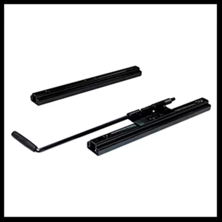 MODAUTO Guias Correderas para Bases de Asiento, Ríeles para Asientos Adaptables, Carrileras para Asientos,Palanca, para Asiento de Conductor, Negro - 1