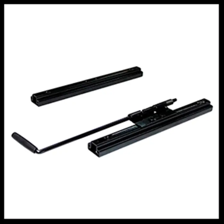 MODAUTO Guias Correderas para Bases de Asiento, Ríeles para Asientos Adaptables, Carrileras para Asientos,Palanca, para Asiento de Conductor, Negro - 1