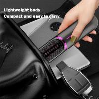 【🏰Corpus Christi】Cepillo Alisador Inalámbrico con Tecnología Iónica - Peine Alisador de Cerámica, Recargable, 3 en 1 (Alisar, Desenredar, Brillo), 30 Segundos Calentamiento, Ideal para Viajes y Cabello Fino - details 3