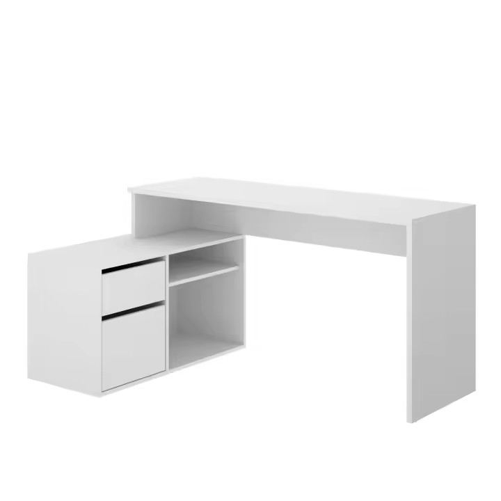 Escritorio "L" Rox Blanco 75x139x92 cm | Escritorio en L para Oficina Fabricado en España - Materiales alta calidad - Somnia Descanso - 1