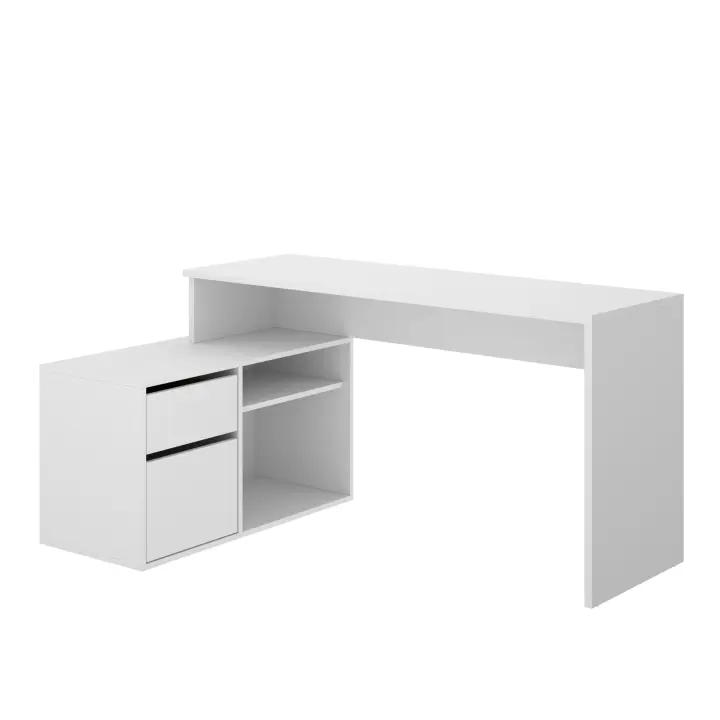 Escritorio "L" Rox Blanco 75x139x92 cm | Escritorio en L para Oficina Fabricado en España - Materiales alta calidad - Somnia Descanso - 1