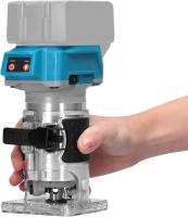 Recortadora eléctrica para carpintería, máquina de recorte sin escobillas, enrutador de madera, fresadora, grabado, ranuradora para batería Makita de 18V, 18000rpm Recortadora eléctrica para carpintería - details 8