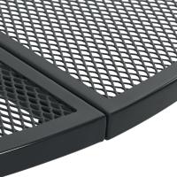 vidaXL Sillas jardín apilables 3 pzas acero recubrimiento polvo gris - details 5