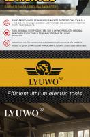 LYUWO12V Taladro Eléctrico Sin Cable De Alta Torque Con Motor Brushless Mini Taladro De Impacto Portátil Cargable Herramienta Eléctrica Para Tornillos - details 1