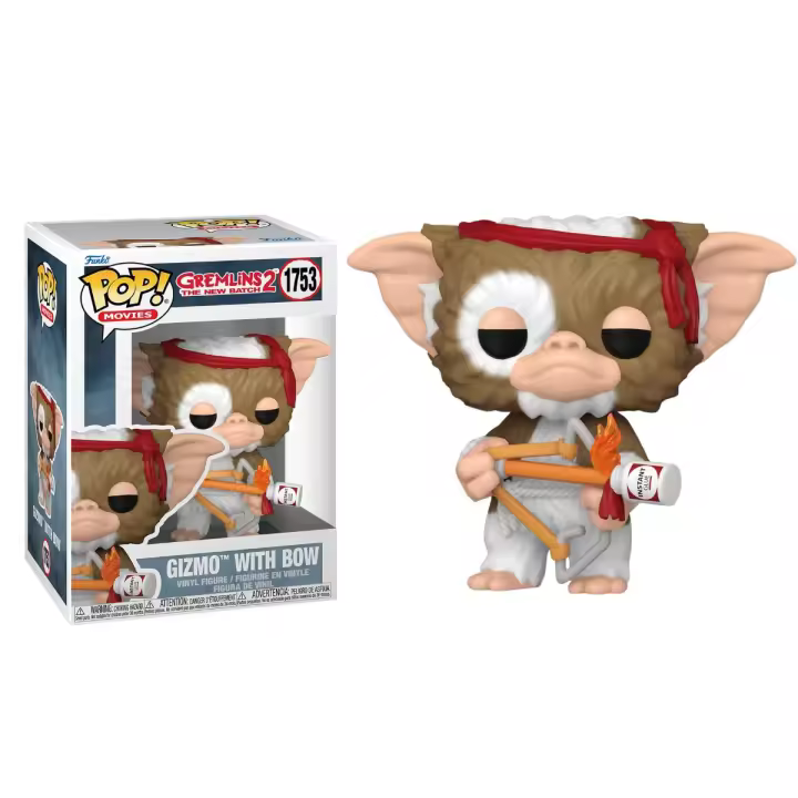 FUNKO POP! GREMLINS 2- GIZMO CON ARCO, 83550, Nº1753, PRODUCTO CON LICENCIA OFICIAL - 1