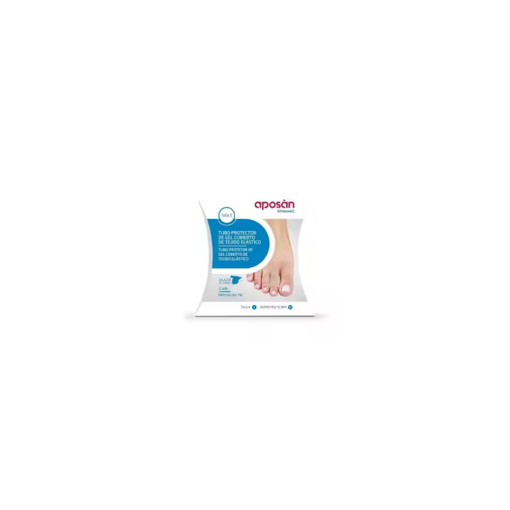 APOSAN DYNAMIC TUBO PROTECTOR GEL CUBIERTO TEJIDO ELASTICO 2 UNIDADES TALLA S - 1