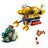 Bloques De Construcción De Puzzle Submarino De Exploración Oceánica Serie City 60264 Juguetes Para Niños MOC Aventura Profunda Del Mar Sin Batería Originales De China - details 8