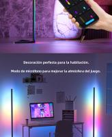 Lámpara De Piso RGB LED 140cm Para Ambiente Moderno Iluminación Decorativa Dimmable Para Dormitorio Material De Aluminio Certificación VDE UL SAA RoHS - details 1