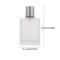 Botella De Perfume Reutilizable De Vidrio Sandblastida De 30ml Con Tapa De Cierre Para Líquidos Y Maquillaje Dispensador De Misting Fin - details 5