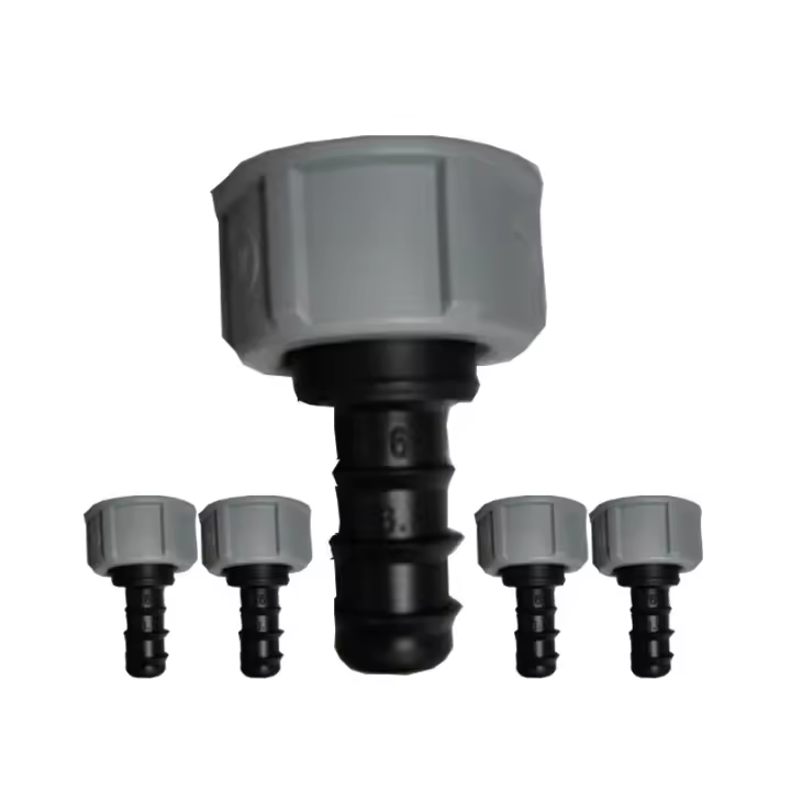 SUINGA Pack 5 Enlace rosca hembra riego por goteo 16mm x 3/4'', conector grifo a tubo 16mm - 1