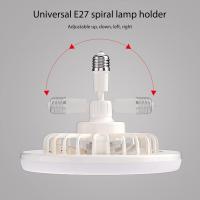 Ventilador de techo LED con luces, lámpara de techo de 30 W con ventilador y control remoto, temporizador, LED regulable de 3 colores, 3 velocidades para espacios pequeños, dormitorio, casa, oficina - details 2