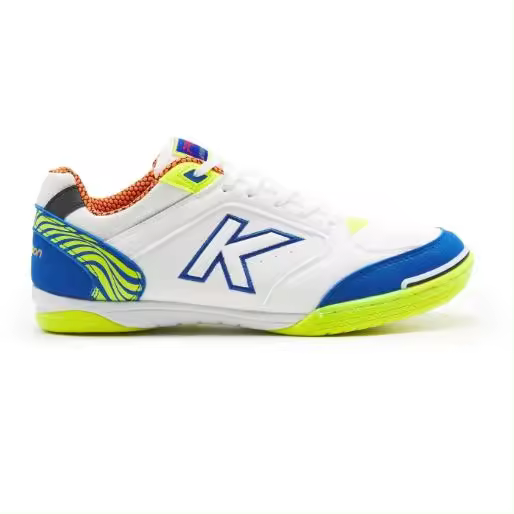 Kelme Zapatillas de Fútbol Sala Precision Blanco y Lima - 1