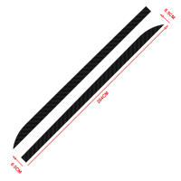 2pcs Adhesivos De Fibra De Carbono Para Puerta Y Línea De Cintura De Coche Compatible Con Renault Clio Laguna 2 Megane 2 3 Duster Logan Captur - details 1