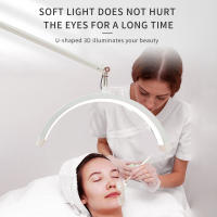 Andoer HD-M3X Luz De Video LED De Anillo De Escritorio Con Forma De Media Luna 3000K-6000K Dimmable Para Belleza Salon Maquillaje Streaming Vivo - details 6