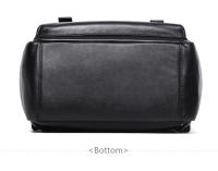 Mochila Para Hombre De Cuero Genuino Grande Capacidad Con Bolsillo Para Portátil De 15.6 Pulgadas Diseño Moda Múltiples Bolsillos Bolsa Escolar - details 18