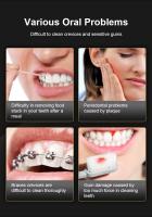 Irrigadores Dental Bucal Portatil Inalámbrico Profesional con 4 Boquillas 4 Modos 260 ML, IPX7 Impermeable, Irrigador Bucal Electrico de Viaje y Familia para Viajar y Uso Doméstico,USB Recargable Para Limpieza de Dientes ,Limpieza bucal - details 2