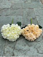 Gran Tamaño 5 Cabezas De Flores Artificiales Hydrangea En Blanco Y Rosa Para Boda Decoración De Fiesta En Casa Flores Silken Para Arreglo De Novia - details 23