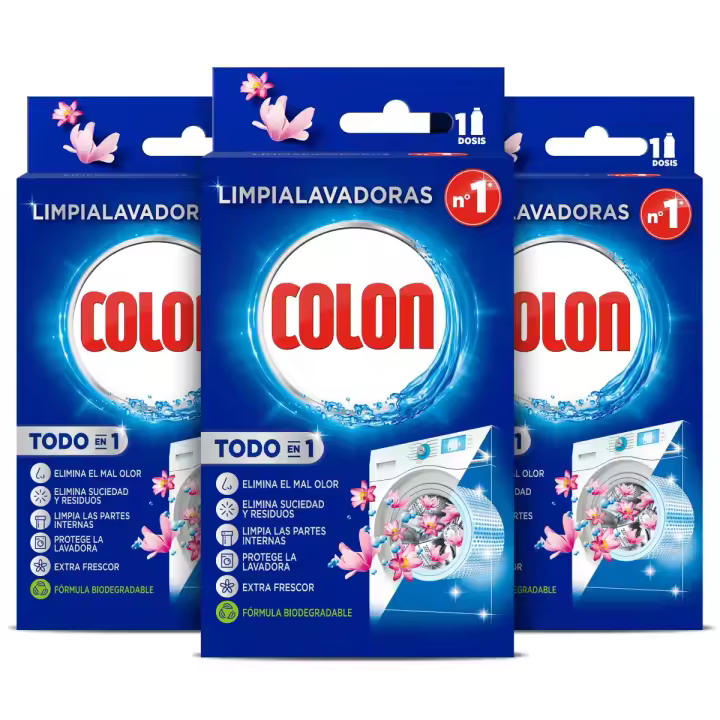 Colon Limpialavadoras Lote 3x 250ml, Higiene Frescor, Express Higiene, Limón y Originl Todo en 1 - 1