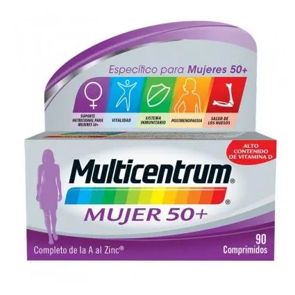 Multicentrum Mujer 50+ 90 Comprimidos Multicentrum - 1