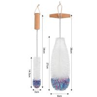 Cepillo De Limpieza Para Botellas De Vidrio Y Vino Con Mango De Madera De Abeto Herramienta De Limpieza Para Cocina Y Cristalería Soda Stream - details 2