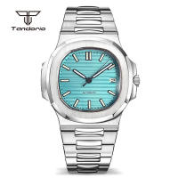 Reloj Automático Tandorio Cuadrado 40mm Para Hombre Acero Inoxidable NH35 Multicolor Dial Cristal De Zafiro Fecha Luminoso Mecánico De Pulsera - details 23