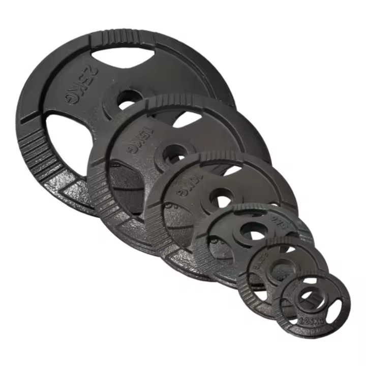OZIO FITNESS 2 Discos de Pesas 25 kg 50 mm de 3 agarres Hierro Fitness - 1