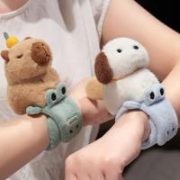 Capybara Slap Snap Wrap Muñequera De Peluche Divertida Para Mano Regalo Creativo Y Divertido Juguete De Perro Gato Kawaii - details 14