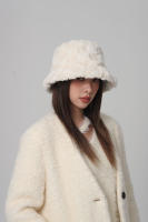 Gorro De Loro De Peluche Con Estampado De Leopardo Para Mujer Gorro De Pescador Redondo Suave Cálido Grueso De Otoño Invierno Para Esquiar - details 3