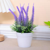 1PC Lavanda Artificial De 17CM Decoración Realista Para Escritorio De Oficina Regalo De Presentación Decoración De Hogar Y Oficina - details 1