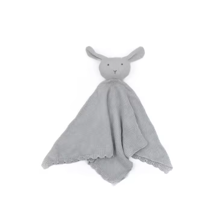Doudou en punto bambú conejo azul Bamboom - 1