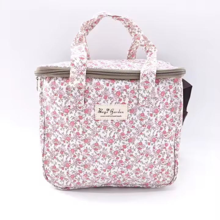 Bagsgarden Bolso nevera Impermeable con flores - 1