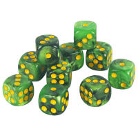 Juego De Dados D6 De Calidad Premium Con Puntos Redondos 12mm Colores Mixtos Pack De 10 Para Juegos De Mesa Y Tablero - details 11