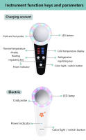 Dispositivo De Cuidado Facial Cryotherapy Máquina De Belleza Con Láser Azul Tratamiento De Acné Masajeador Facial Elevación Rejuvenecimiento Skin Lifting Rejuvenecimiento Belleza - details 6