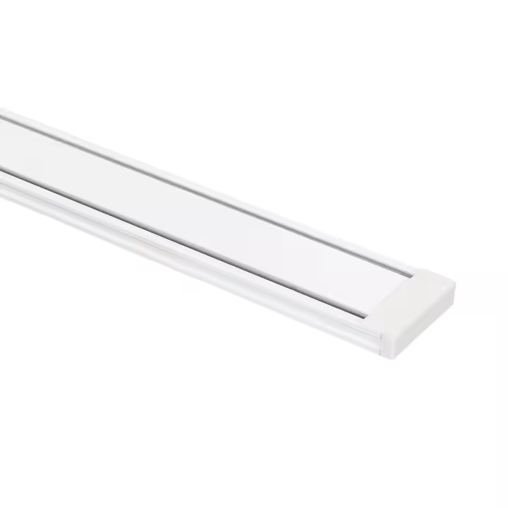 Ledkia Carril Magnético 25mm SuperSlim Superficie 48V 1m Blanco / Negro - 1