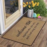 Alfombra De Piso Moderna Y Sencilla Absorbente De Agua Antideslizante Para Entrada Puerta Baño Decorativa Lavable Hogar Luxo Ligero - details 10