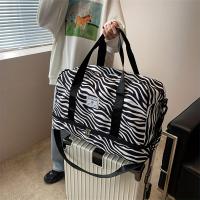 Bolso De Viaje Para Mujer Con Estampado Animal De Nylon Duradero Y Gran Capacidad Bolso Deportivo Grande Para Fin De Semana Y Noche - details 12