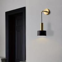 Lámpara De Pared Vintage E27 Base Industrial Ajustable Retro Para Iluminación Interior De Loft Dormitorio Luz Fijación Metálica Color Negro - details 0