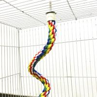 Juguete Para Pájaros De Algodón Colorido Con Correa Y Perches Para Masticar Juguete De Aire Libre Para Cages De Pájaros Juguete De Subida Y Colgaje Para Pájaros Periquitos - details 3