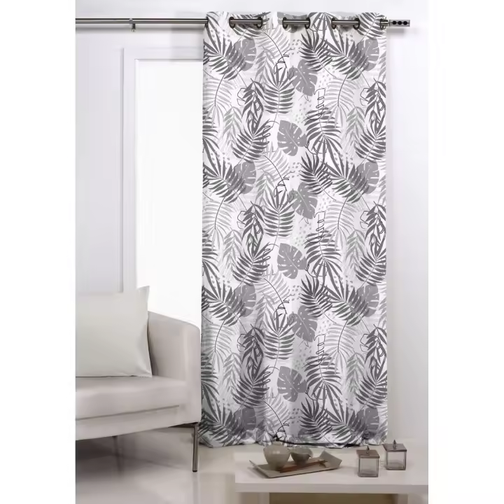 TEJIDOS REINA  Cortina ollados Modelo: paula  - Medida Cortina Ollados 140x260 Cm - 1