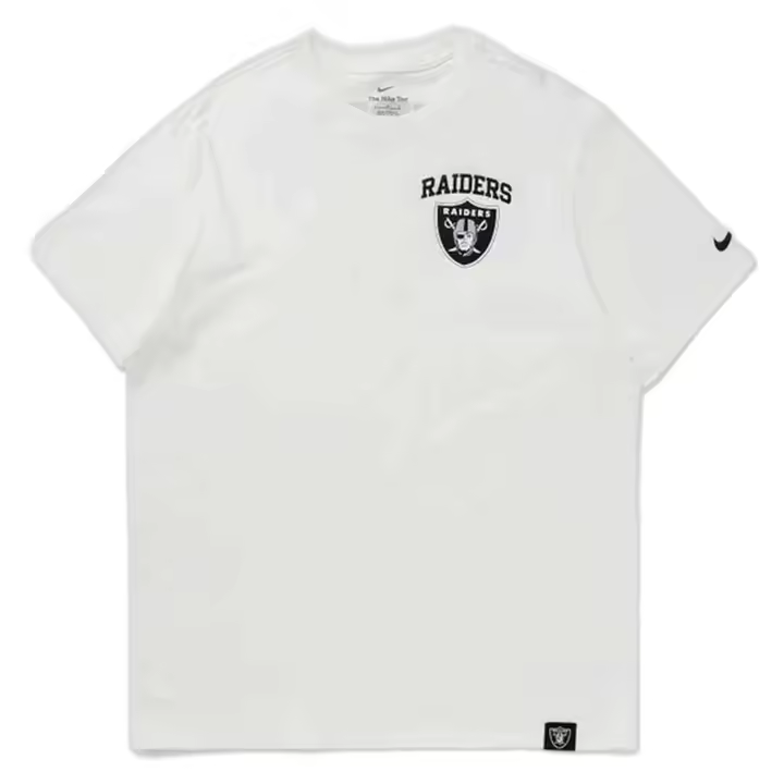Camiseta de Manga Corta Nike Las Vegas Raiders - Essential Cotton para hombre en color blanco - 1