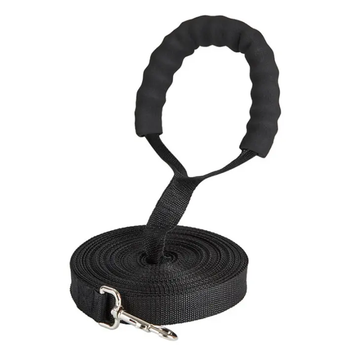 Correa Para Perros Larga Con Mango De Esponja Cómodo Correa De Aliento Para Entrenamiento Al Aire Libre Para Perros Pequeños Medianos Y Grandes 10m - 1