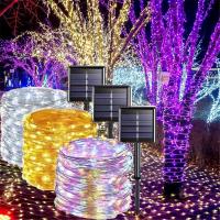 Luz De Cadena Solar LED De 3M 22M Con 8 Modos Impermeable Para Decoración De Jardín Navidad Bodas Fiestas Y Año Nuevo - details 5