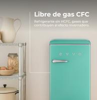 EVVO Frigorífico Mini F26 Retro, 95 litros, diseño vintage, bajo consumo, silencioso - details 2