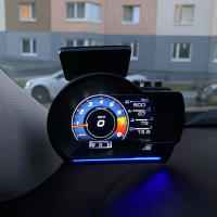 Nuevo A501 Auto Meter Car HUD Turbo Gauge Display OBD2 Digital Smart Odometer Seguridad Alarmas Agua Y Aceite Temperatura RPM - details 11