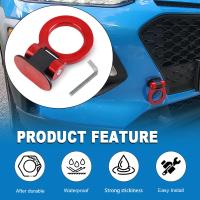 Adornos De Remolque Para Coche Diseño De Anillo De Carreras Decoración De Auto Simulación De Remolque Ante Y Trasero Material ABS Plástico - details 10