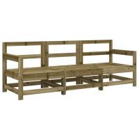 vidaXL Juego de muebles jardín 3 pzas madera maciza pino Pino natural, Pino blanco, Pino gris Conjunto Terraza Muebles Jardín Exterior Juego de Muebles de jardín Mueble Jardín Exterior Muebles de Salon Exterior - details 2