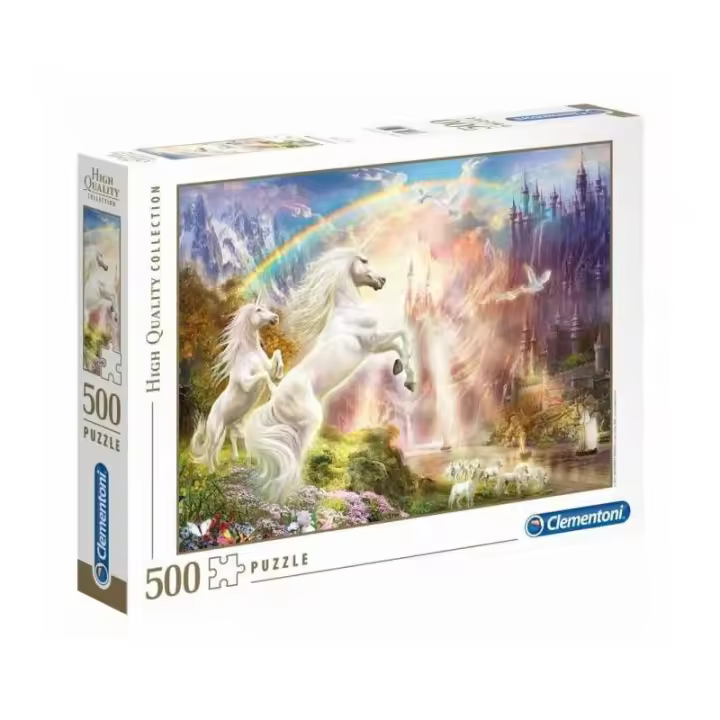 PUZZLE PUESTA DE SOL CON UNICORNIO 500 PIEZAS DE CLEMENTONI - 1