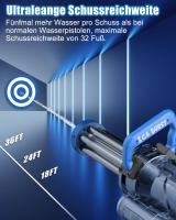 Gatling Pistola de agua eléctrica, pistola de agua eléctrica de doble cañón, emisión de luz, módulo de batería recargable incluido, pistola de agua eléctrica para adultos y niños - details 2